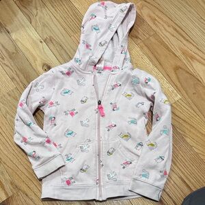 Cat & Jack Light Pink Hoodie with Fun Print